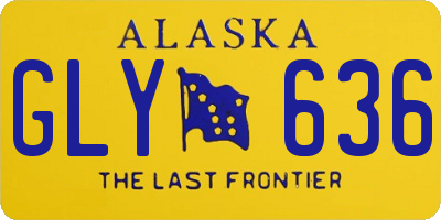 AK license plate GLY636