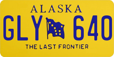 AK license plate GLY640