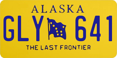AK license plate GLY641