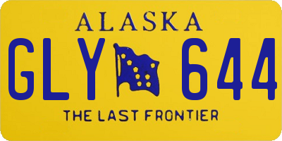 AK license plate GLY644