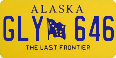 AK license plate GLY646