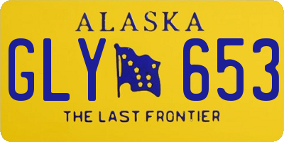 AK license plate GLY653