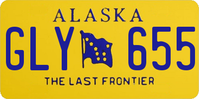 AK license plate GLY655