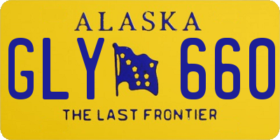 AK license plate GLY660