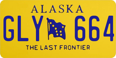 AK license plate GLY664