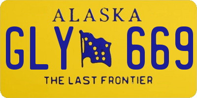 AK license plate GLY669