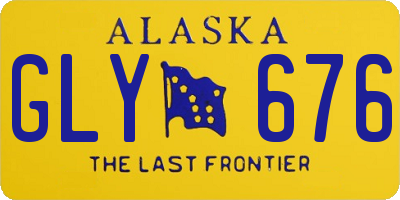 AK license plate GLY676