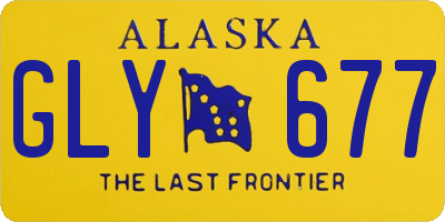 AK license plate GLY677