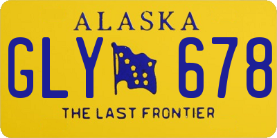 AK license plate GLY678