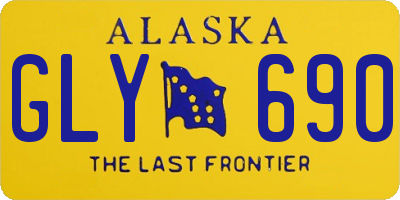 AK license plate GLY690