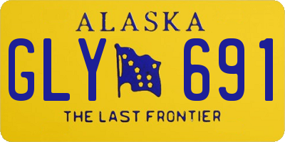 AK license plate GLY691