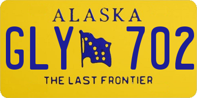 AK license plate GLY702