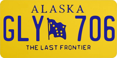 AK license plate GLY706