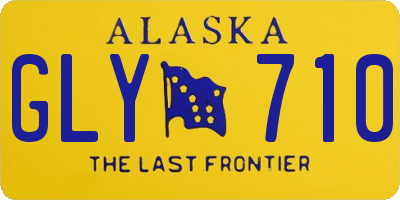AK license plate GLY710