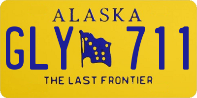 AK license plate GLY711