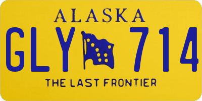 AK license plate GLY714