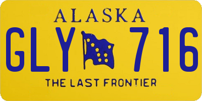 AK license plate GLY716