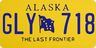 AK license plate GLY718