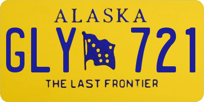 AK license plate GLY721