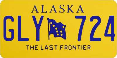 AK license plate GLY724