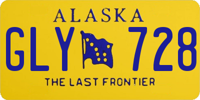 AK license plate GLY728