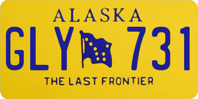 AK license plate GLY731