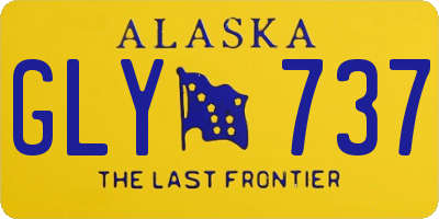 AK license plate GLY737