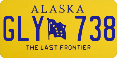 AK license plate GLY738