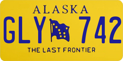 AK license plate GLY742