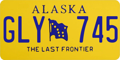 AK license plate GLY745