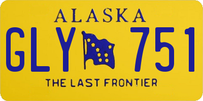 AK license plate GLY751