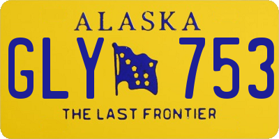 AK license plate GLY753