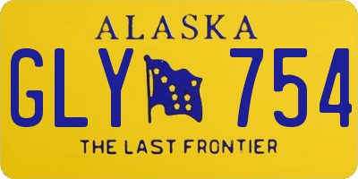 AK license plate GLY754