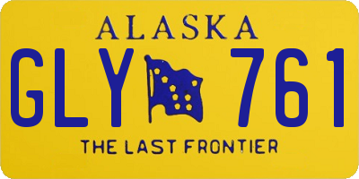 AK license plate GLY761
