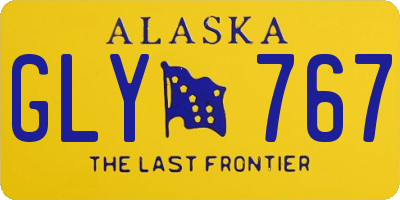 AK license plate GLY767