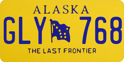 AK license plate GLY768