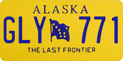 AK license plate GLY771