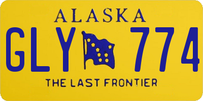 AK license plate GLY774
