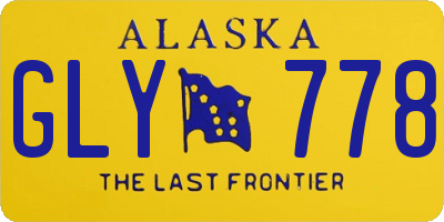 AK license plate GLY778