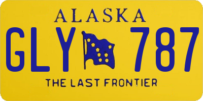 AK license plate GLY787