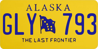 AK license plate GLY793