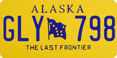 AK license plate GLY798