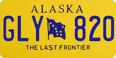 AK license plate GLY820