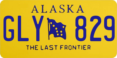 AK license plate GLY829