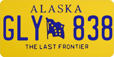 AK license plate GLY838