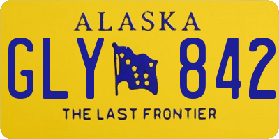 AK license plate GLY842