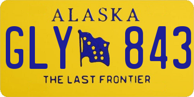 AK license plate GLY843