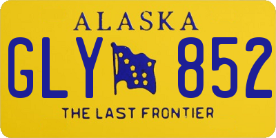 AK license plate GLY852