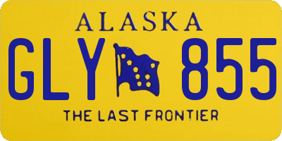 AK license plate GLY855