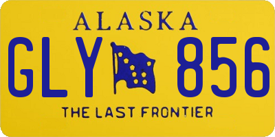 AK license plate GLY856